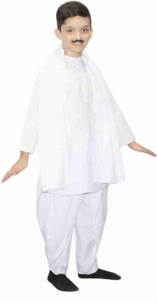 KAKU FANCY DRESSES National Hero Chandra Shekhar Azad Costume Freedom Fighter Fancy Dress White 14 18 Years for Boys Kids Costume Wear Price in India Buy KAKU FANCY DRESSES National Hero Chandra Shek...