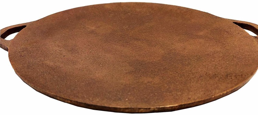 Cast Iron Tawa for Dosa, Roti Tawa, Concave, Curved, Pre-Seasoned, 10  inches, 1.9 K – TRILONIUM