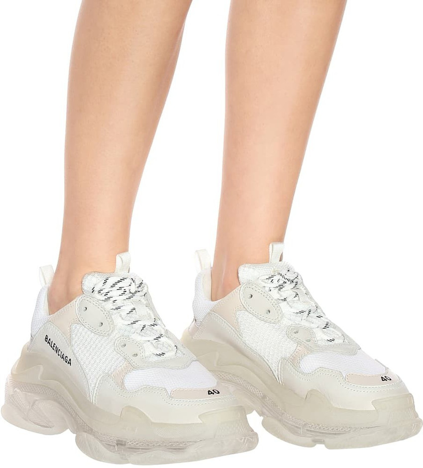 Balenciaga white clear clearance sole