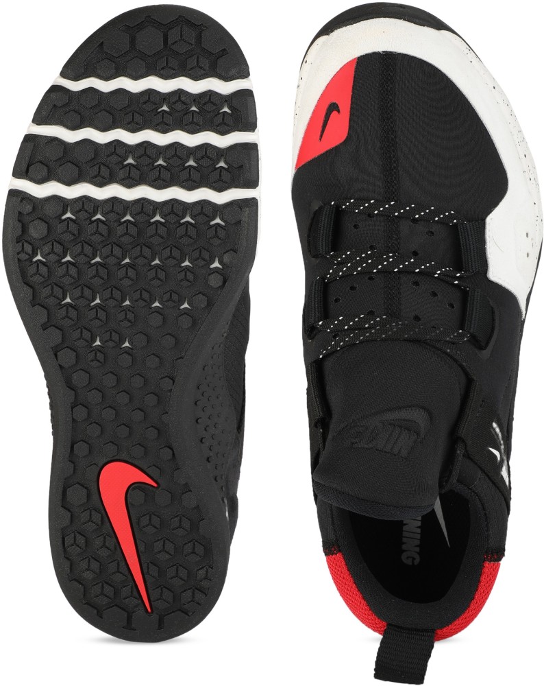 Nike tech trainer black sales red