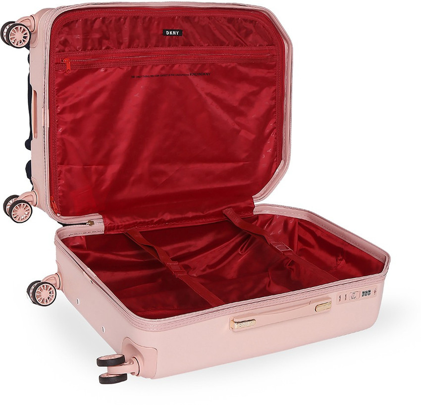 Rose gold dkny suitcase store