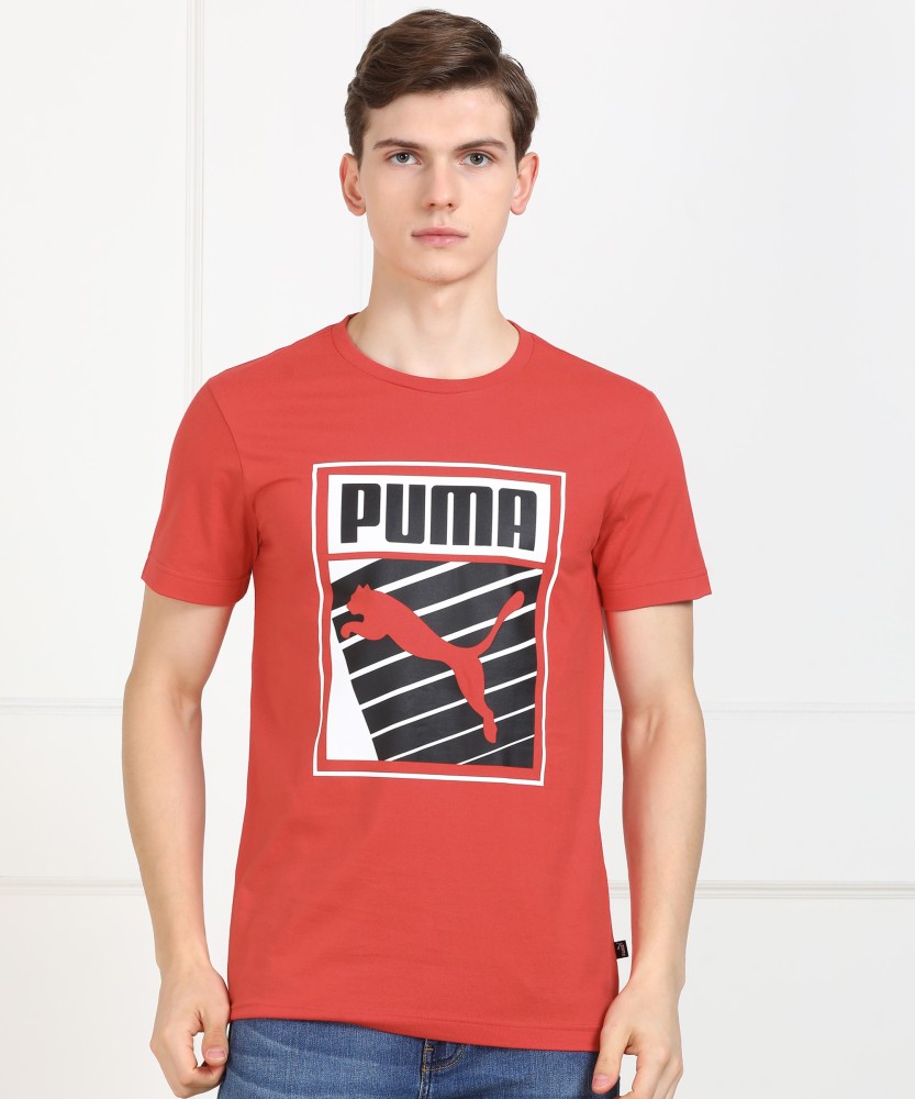 Red and blue puma on sale shirt