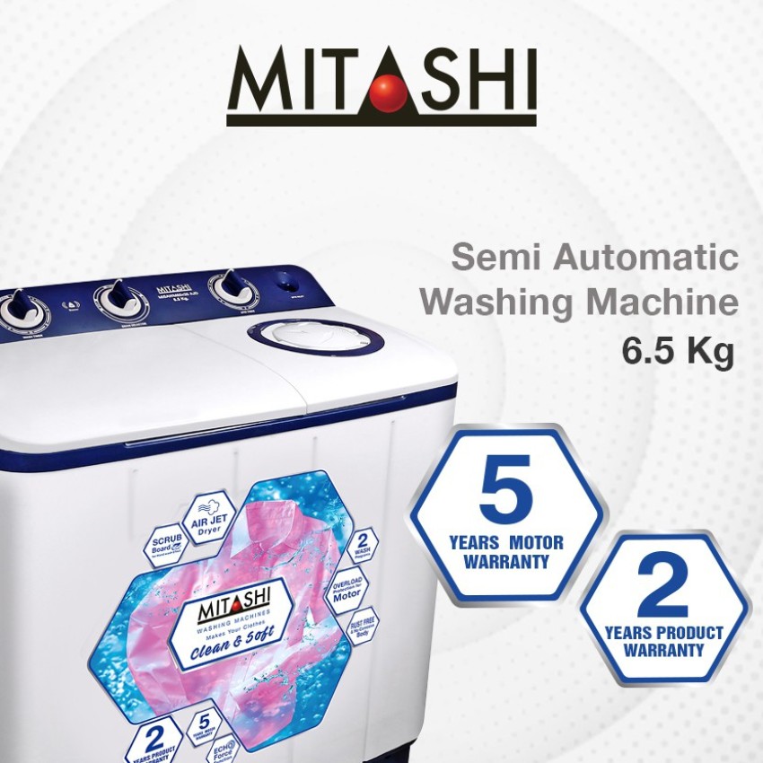 mitashi washing machine 6.5 kg price