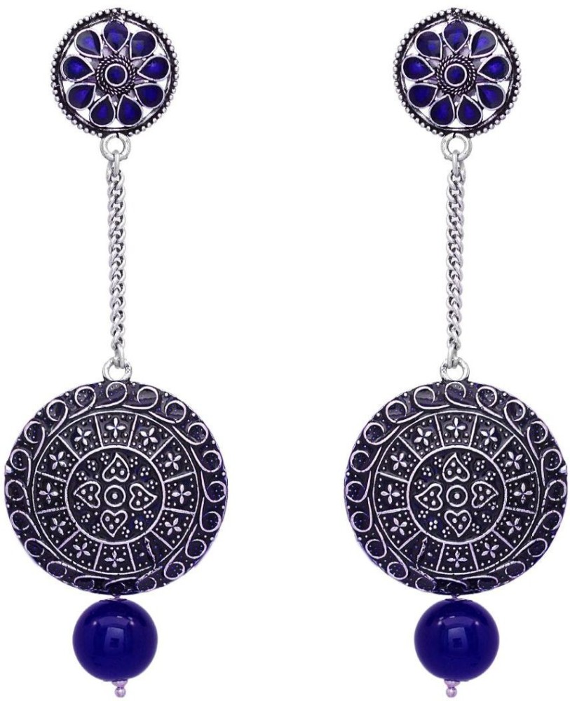 Blue earrings outlet flipkart