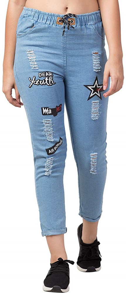POUR FEMME Regular Women Light Blue Jeans Buy POUR FEMME Regular