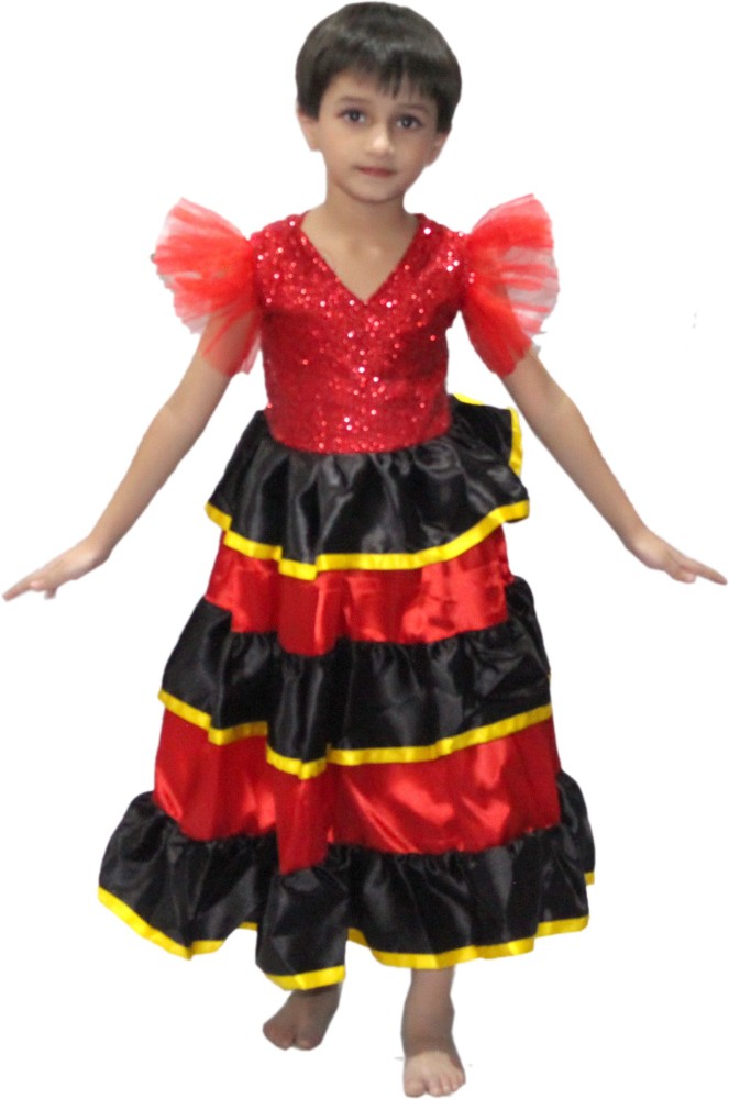 spanish senorita flamenco dress costume (HIRE ONLY) – Mad World Fancy Dress