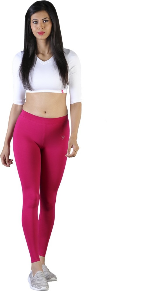 Buy Twin Birds Women Solid Colour Ankle Length Legging with Signature Wide  Waistband - White Online - Lulu Hypermarket India