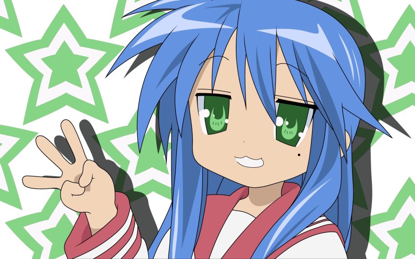 Japan Anime Lucky Star Konata Izumi Television lucky blue white mammal  png  PNGWing
