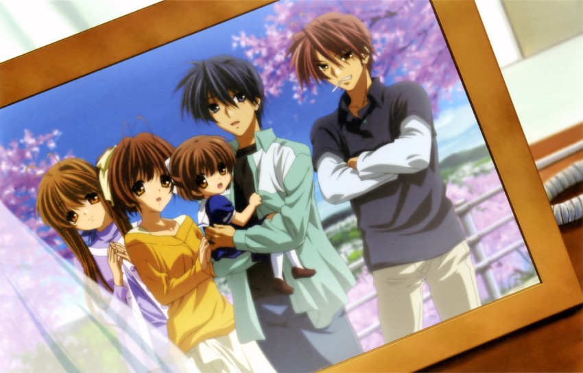 A Wide Variety of Clannad Anime Characters Wall Scroll Hanging Decor  (Tomoyo & Kyou & Nagisa 1) 