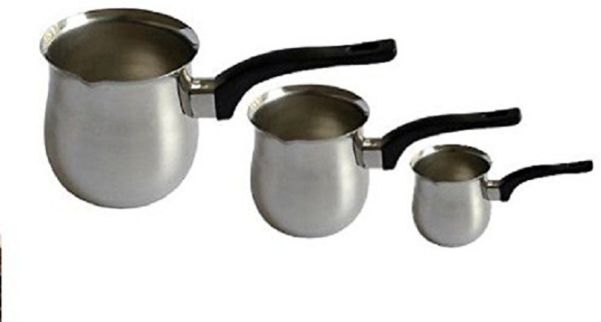 Stainless steel coffee warmer pan, tea milk pot.