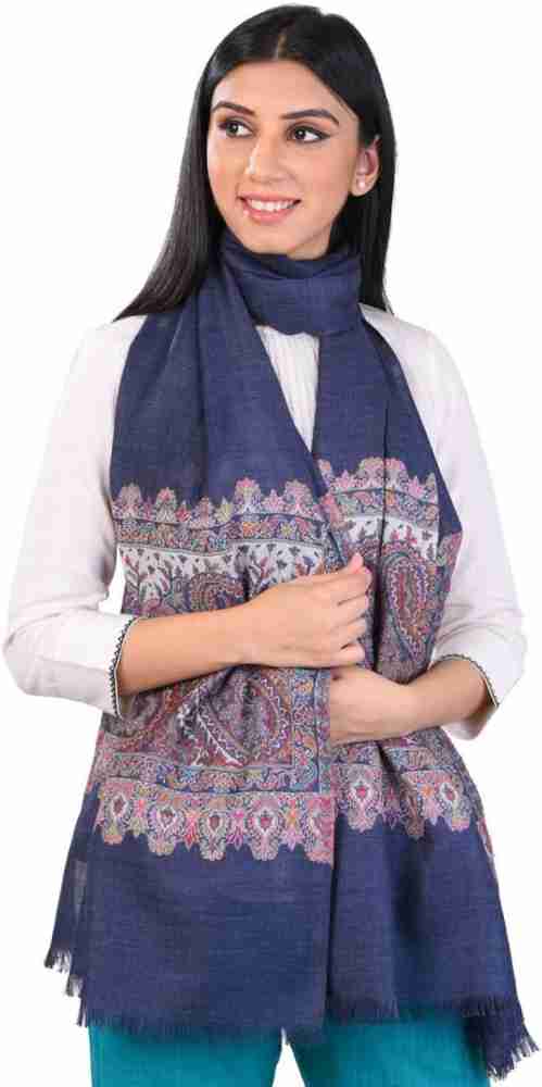 Pashmoda Woven Pure Wool Women Stole - Buy Pashmoda Woven Pure Wool Women  Stole Online at Best Prices in India