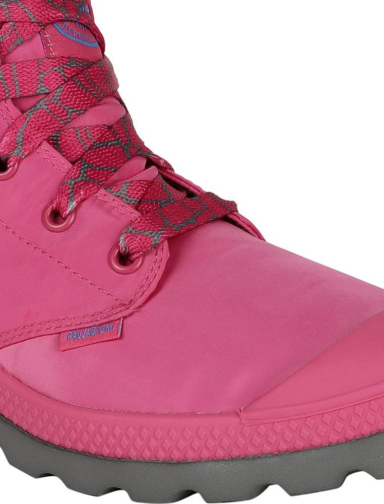 Pink top palladium boots
