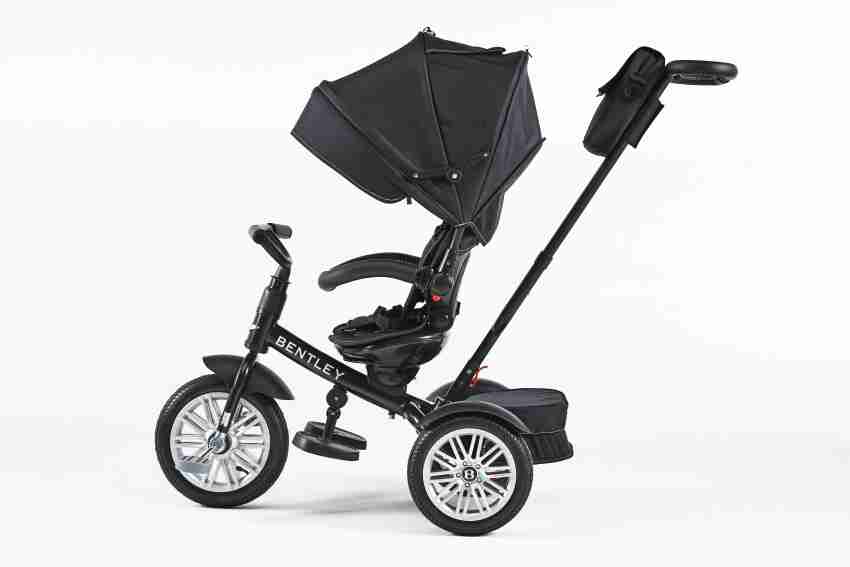 BENTLEY 6 in 1 Baby Tricycle and Stroller with Bag Onyx Black