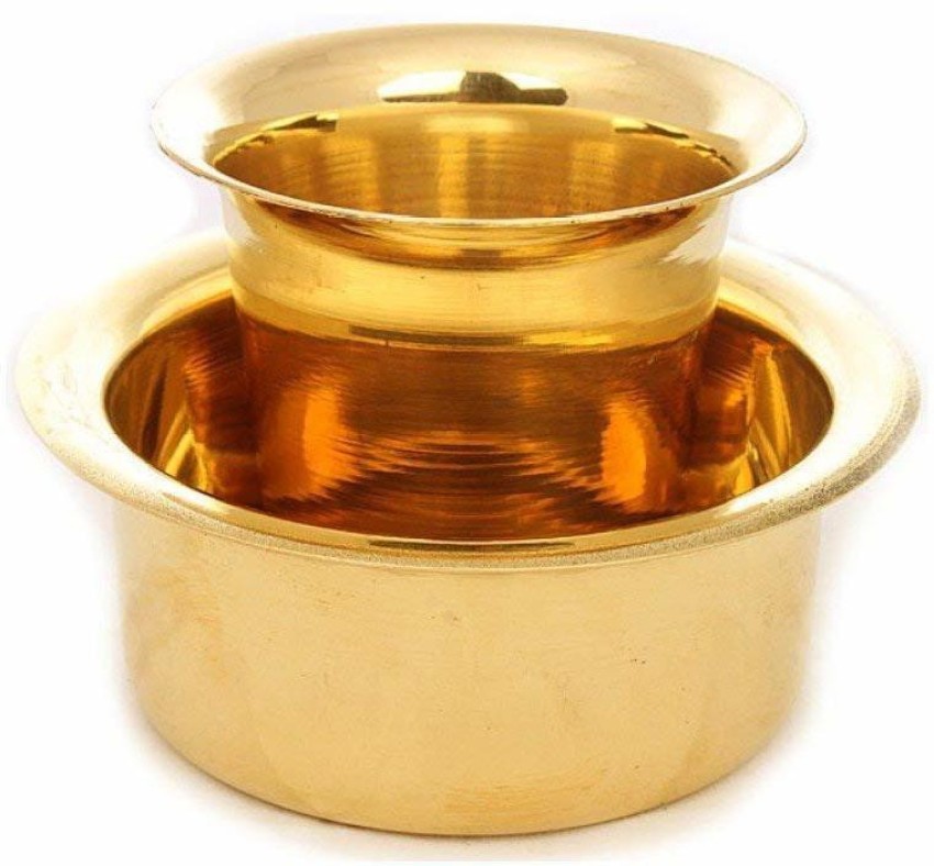 COPPER KITCHEN Pack of 2 Brass Brass Dabara Set Price in India