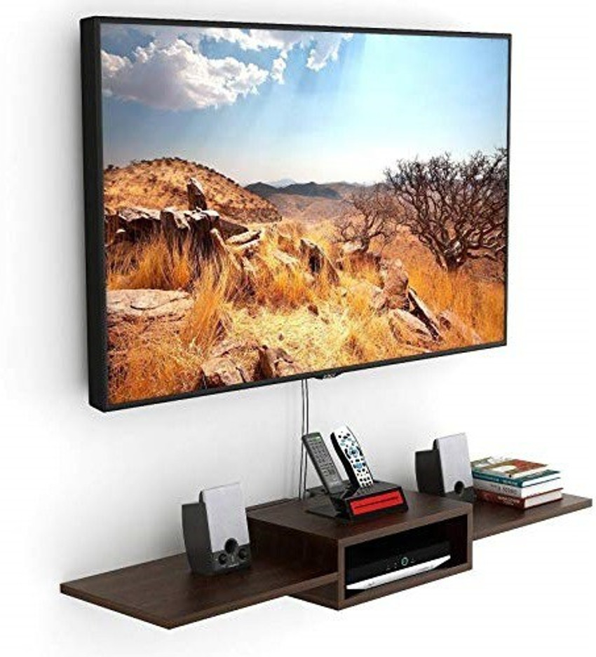 DreamyDesign TV Setup Box Remote Stand Wooden Wall Shelf Price