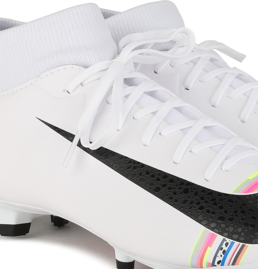 Nike superfly 6 academy mg soccer cleats (white/black/pure platinum) best sale