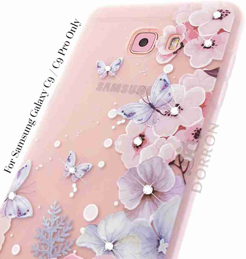 Videotronix Stylish Lucy Cat Silicon with Shimmer Hearts case Soft Back  Cover for Samsung Galaxy C9 Pro Pink : : Electronics