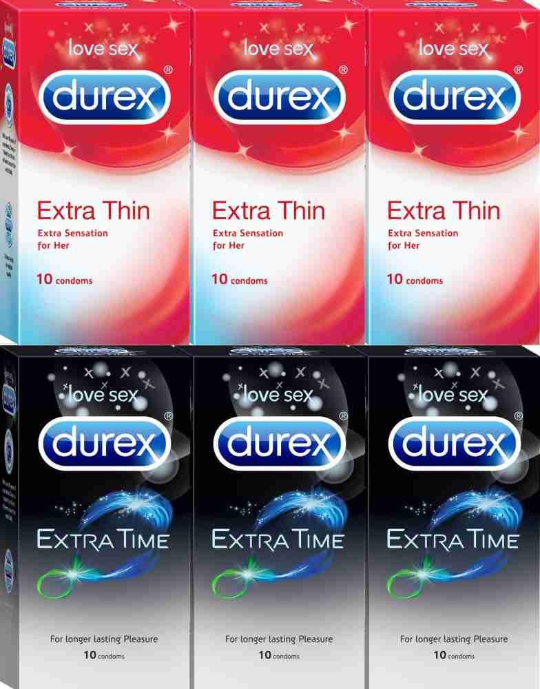 DUREX Extra Thin, Air Ultra Thin (20 Pieces) Condom Price in India