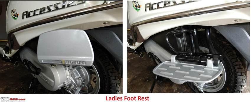 Suzuki access discount 125 ladies footrest