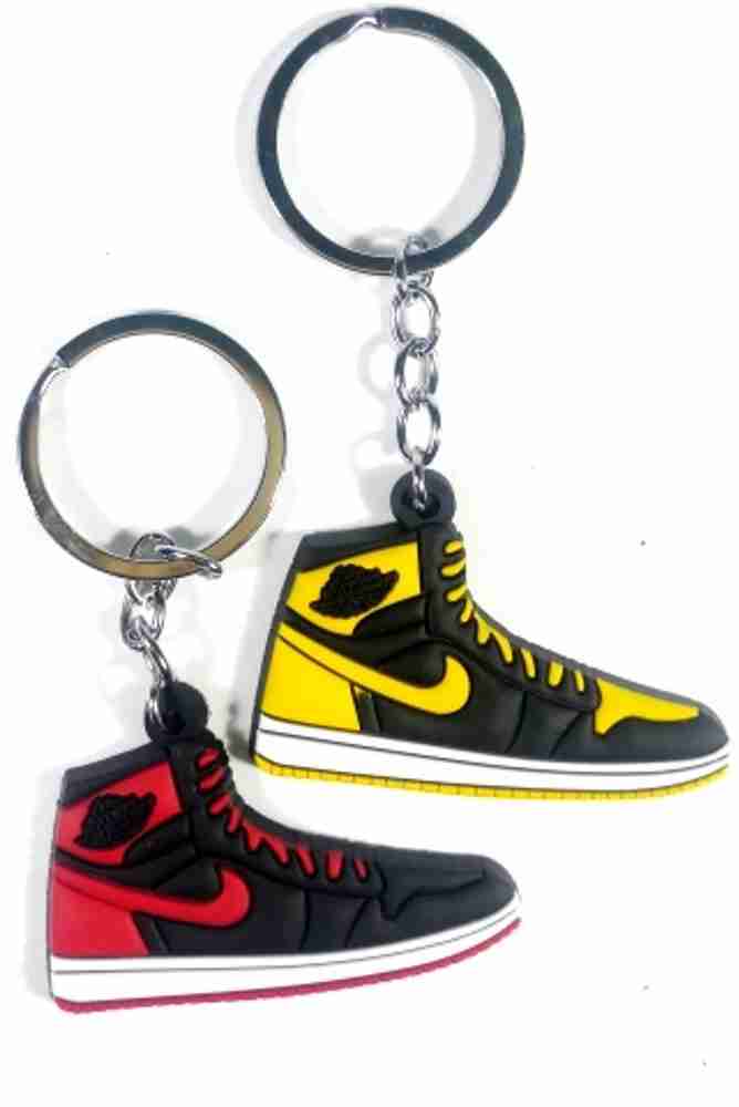 Mj Ragav Canvas Rubber Sports Running Shoes Shape Keychain