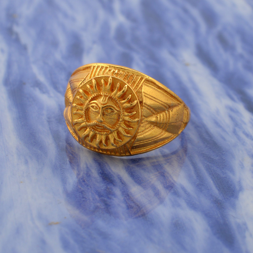 Gold online ring sun
