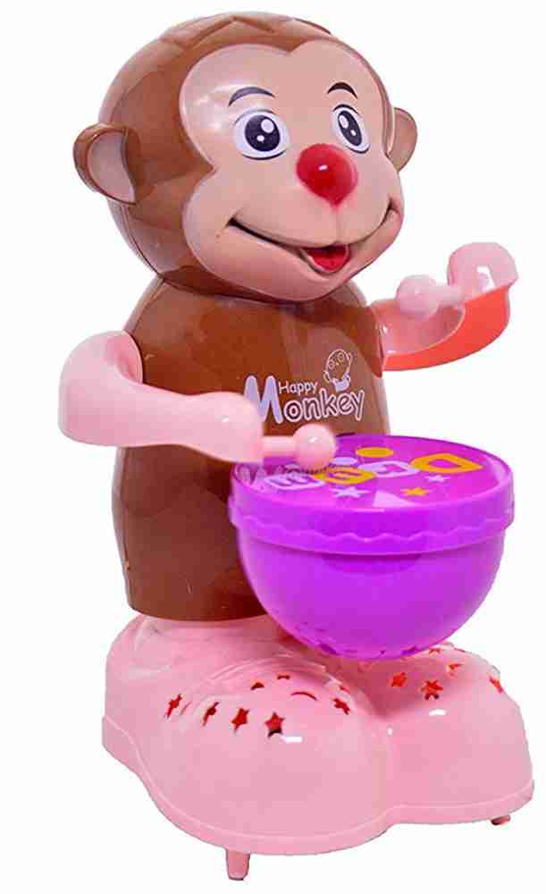 Lukas Monkey for Kids Light and Sound Toy Monkey for Kids