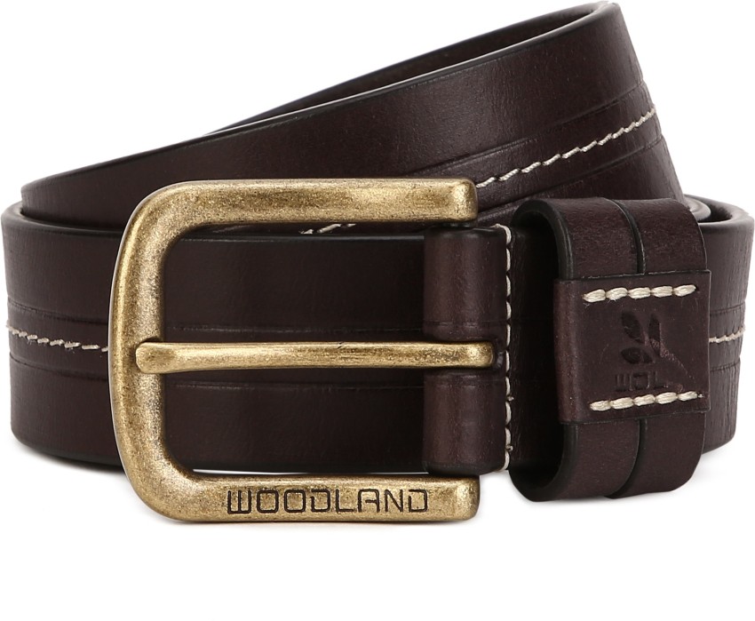 Leather belt for men woodland best sale