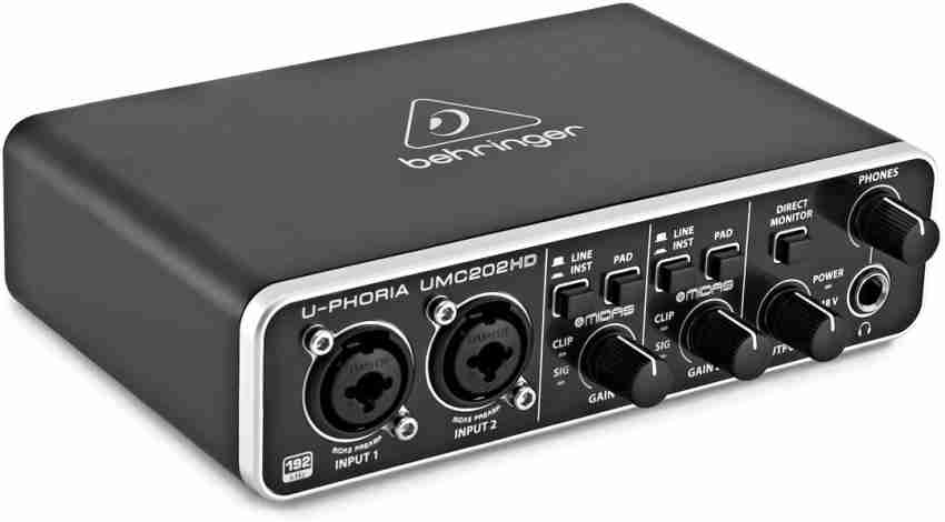 Behringer UMC202HD USB Audio Interface 2 Tracks Digital Multi