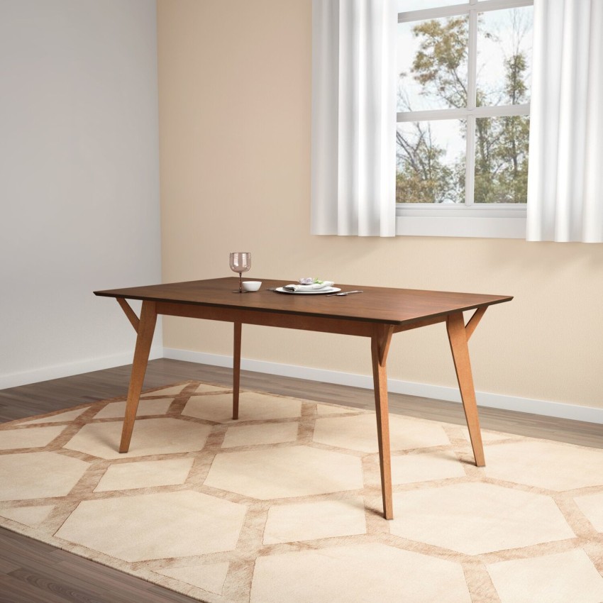 Fiber dining table online 6 seater