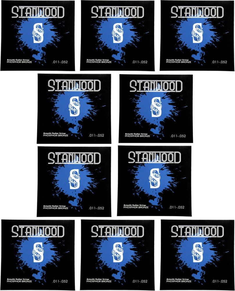 Stanwood Acoustic Guitar Strings Pack of 10 Guitar String Price in India -  Buy Stanwood Acoustic Guitar Strings Pack of 10 Guitar String online at