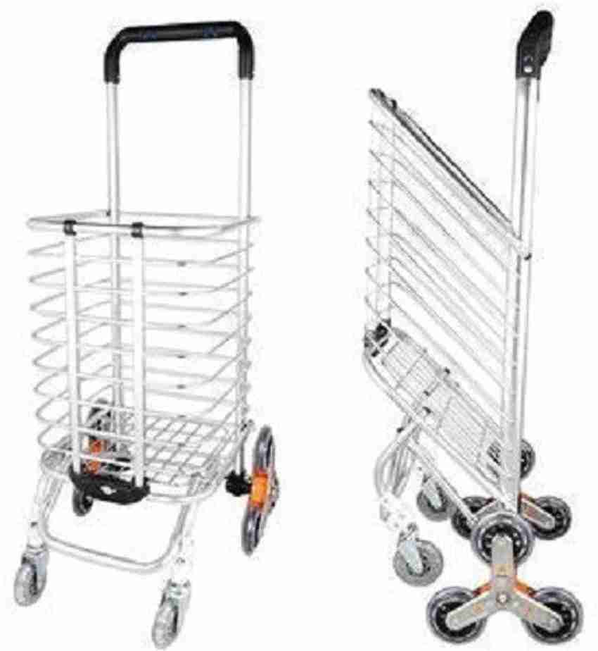 OFFER SALE 8 Wheel Travel Luggage Trolley Cart Portable Shopping