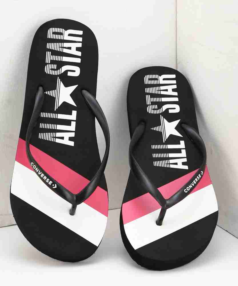 Converse black flip flops online