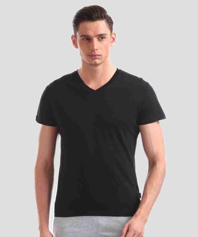 Hanes black v neck hotsell