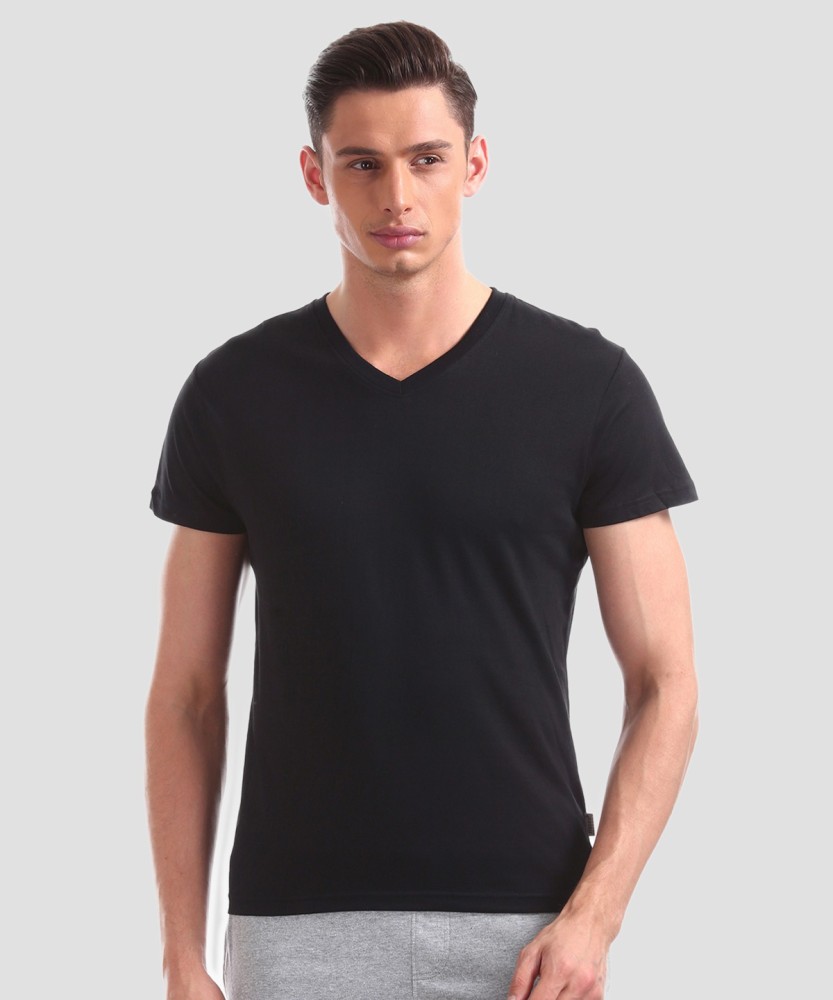 Hanes men's v outlet neck t shirts