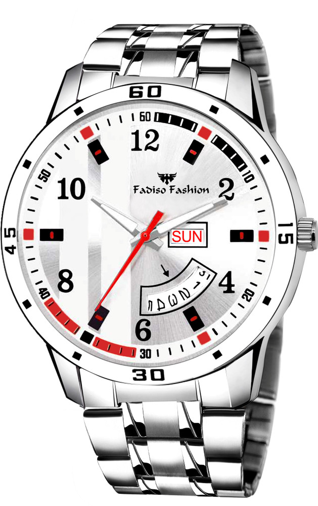 Fadiso Fashion FF8101 White Day Date Analog Watch For Men Buy Fadiso Fashion FF8101 White Day Date Analog Watch For Men FF8101 WH Printed White Online at Best Prices in