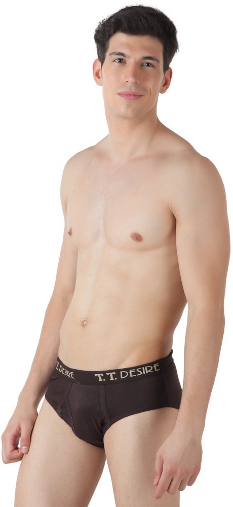 Buy Men Multicolor Brief Underwear (Pack Of 3) 20% Off: TT Bazaar