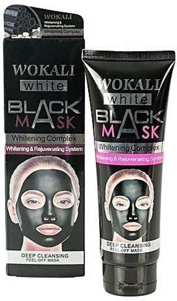 Wokali Masque noir wokali white Black Mask Collagène & Charbon - 100ml -  Prix pas cher