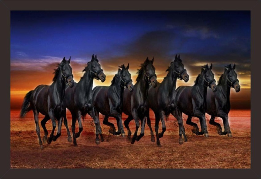 Black Horse Running In The Desert At Sunset. Motion Blur Effect.,  Generative Ai Stock Photo, Picture and Royalty Free Image. Image 202849032.