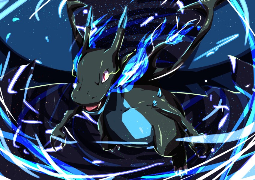 Mega Charizard, X; Pokémon  Pokemon art, Pokemon charizard, Pokemon