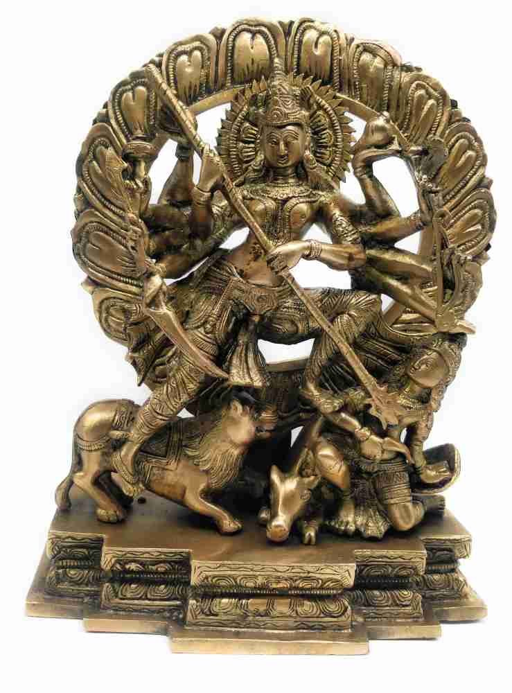 Buy Rare Antique Brass Statue of Devi Chamundeshwari