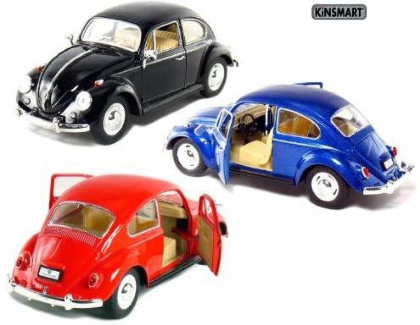 Kinsmart Set of 3: 6 1967 Volkswagen Classic Beetle 1:24 Scale
