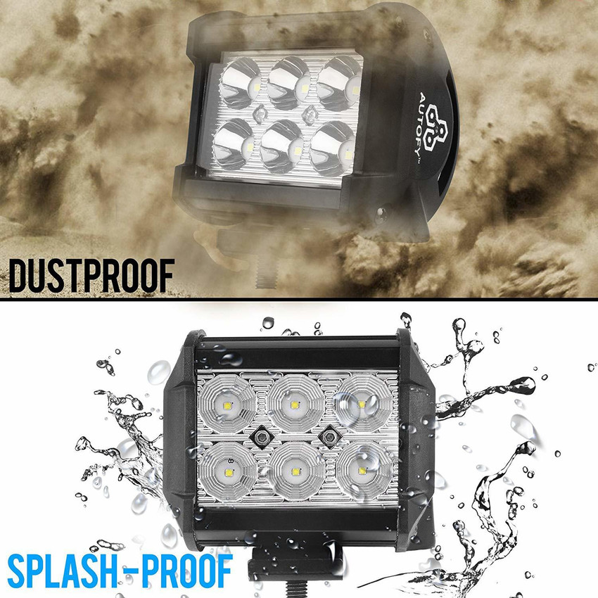 Autofy 6 LED Bar Universal Bike Car Fog Light Work Light Aluminum