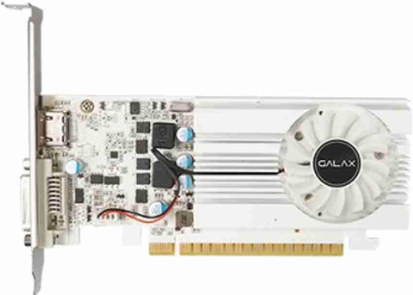 GALAX NVIDIA GeForce GT 1030 EX White 2 GB GDDR4 Graphics Card