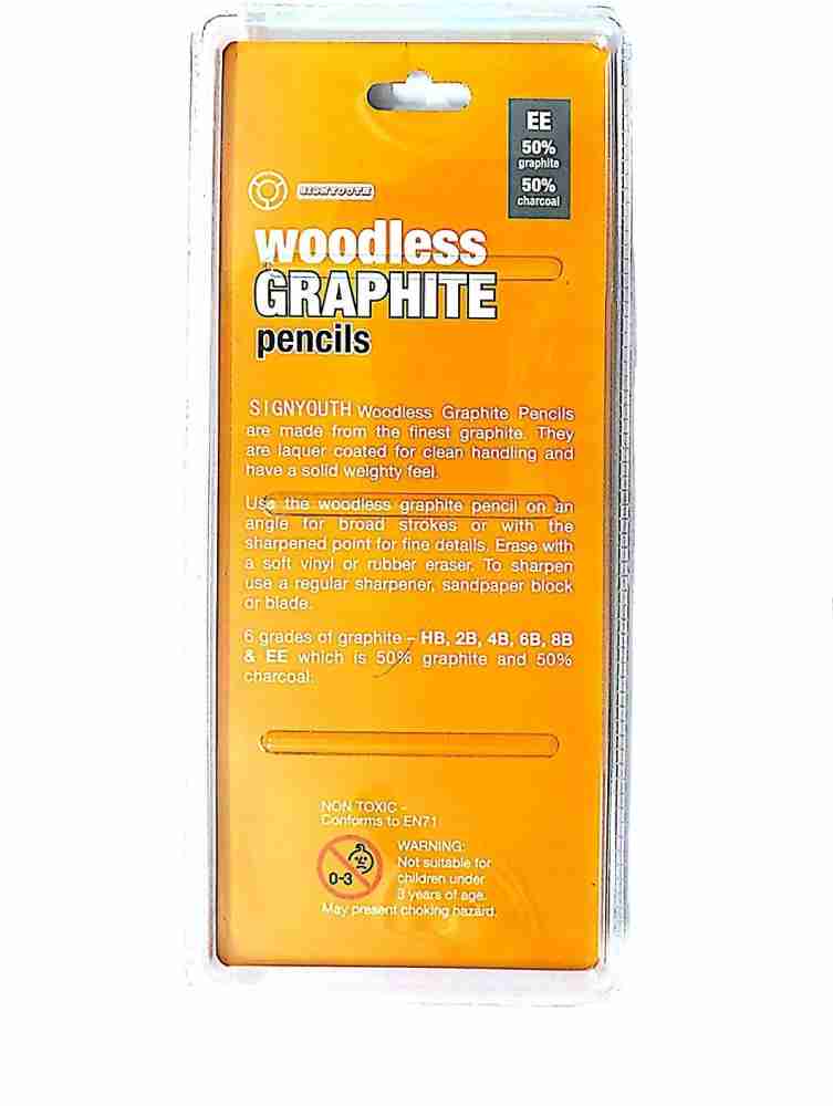 Woodless Graphite Pencils, Set of 6