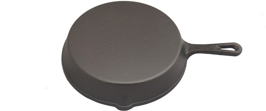 Buy  basics Pre-Seasoned Cast Iron Skillet Pan - L (10.25 inch, 2.18  Kgs) - Black Online at Low Prices in India 
