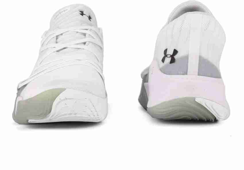 All white under on sale armour basketball shoes