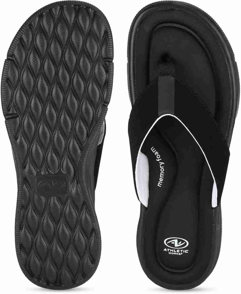 Athletic memory foam top flip flops