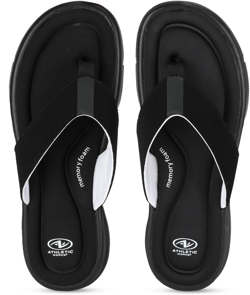Athletic works men's flip flops best sale
