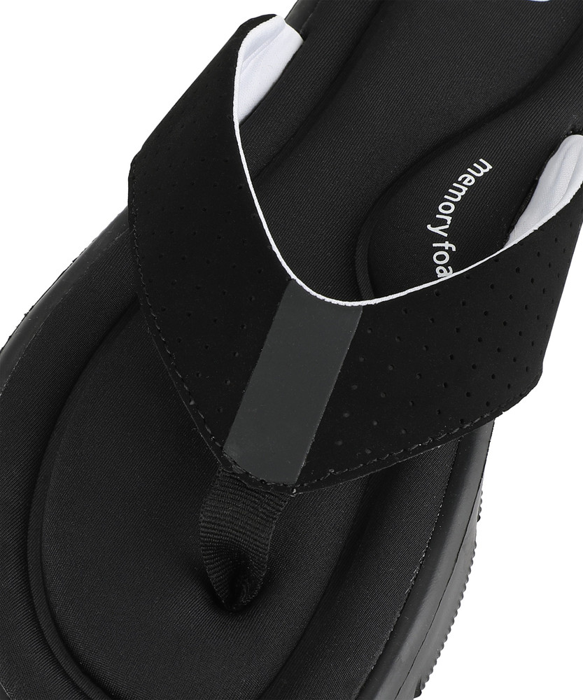 Athletic memory foam top flip flops