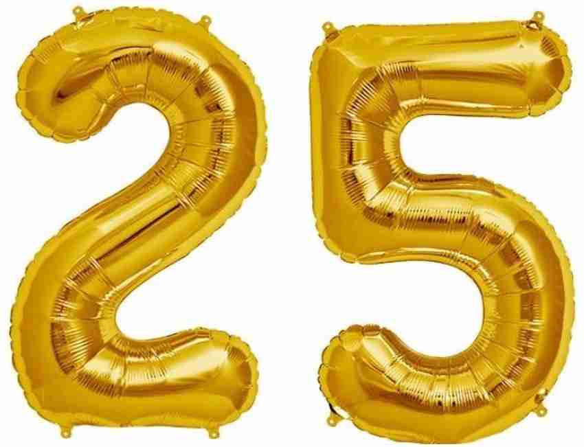 25 shop gold balloons